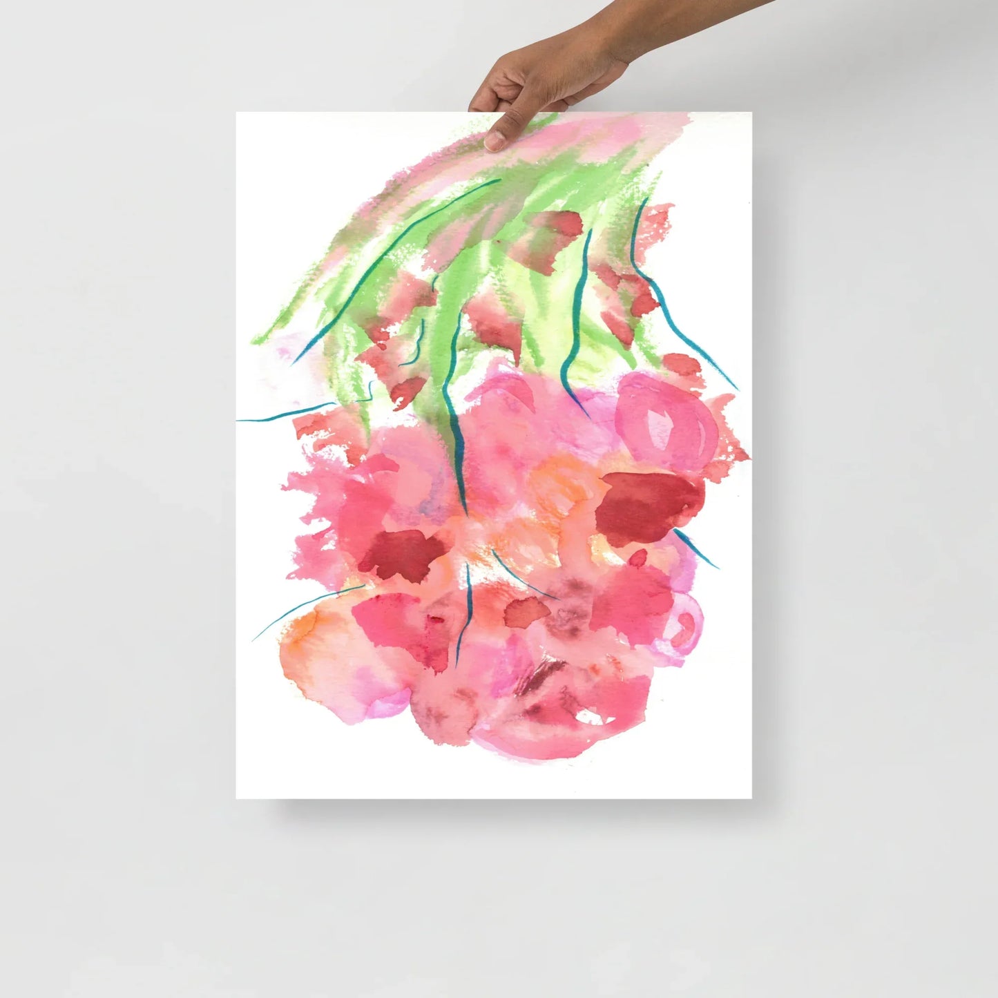 Affiche Aquarelle Abstraite RDJ 37 - Laure Leprince - Artiste Peintre