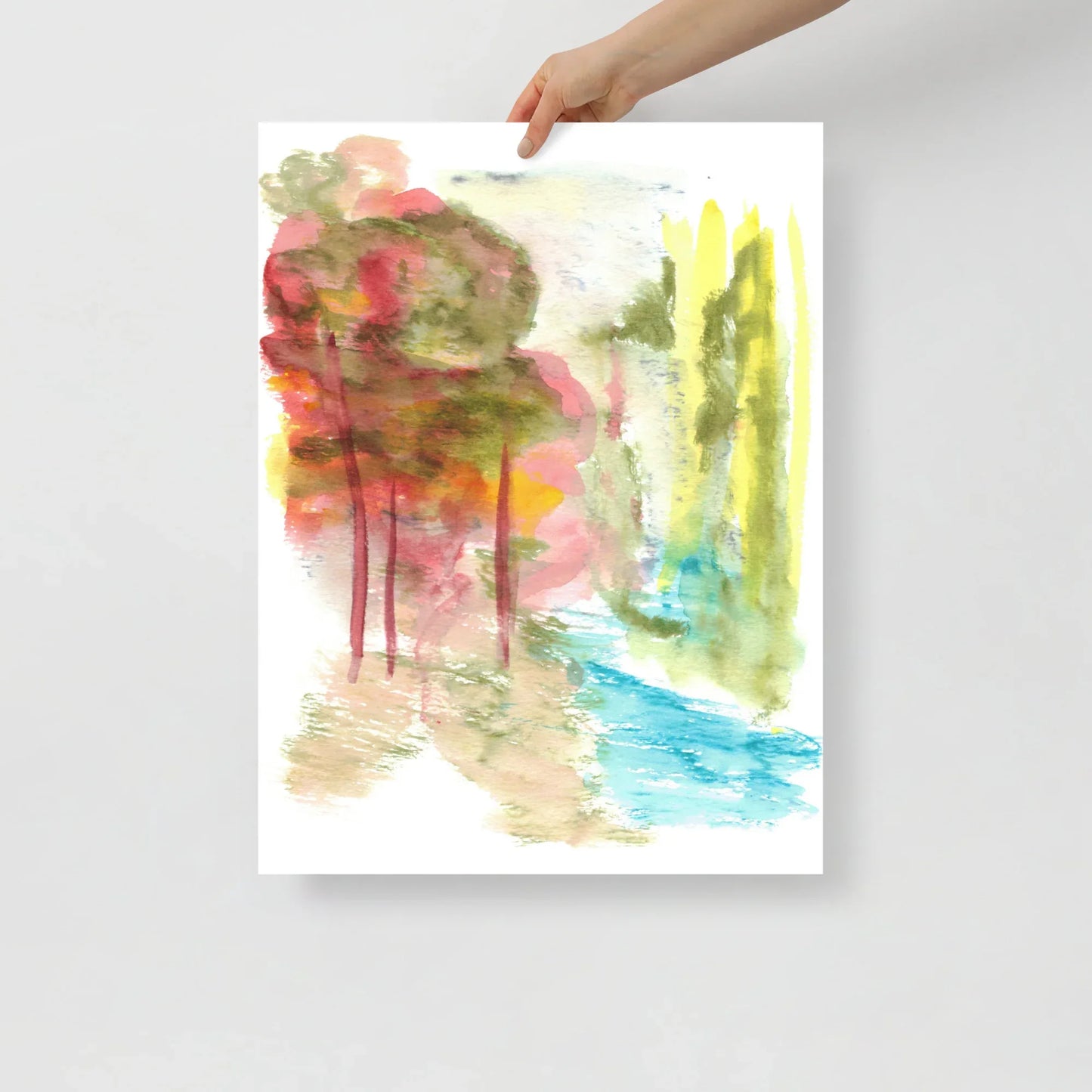 Affiche Aquarelle Abstraite RDJ 38 - Laure Leprince - Artiste Peintre