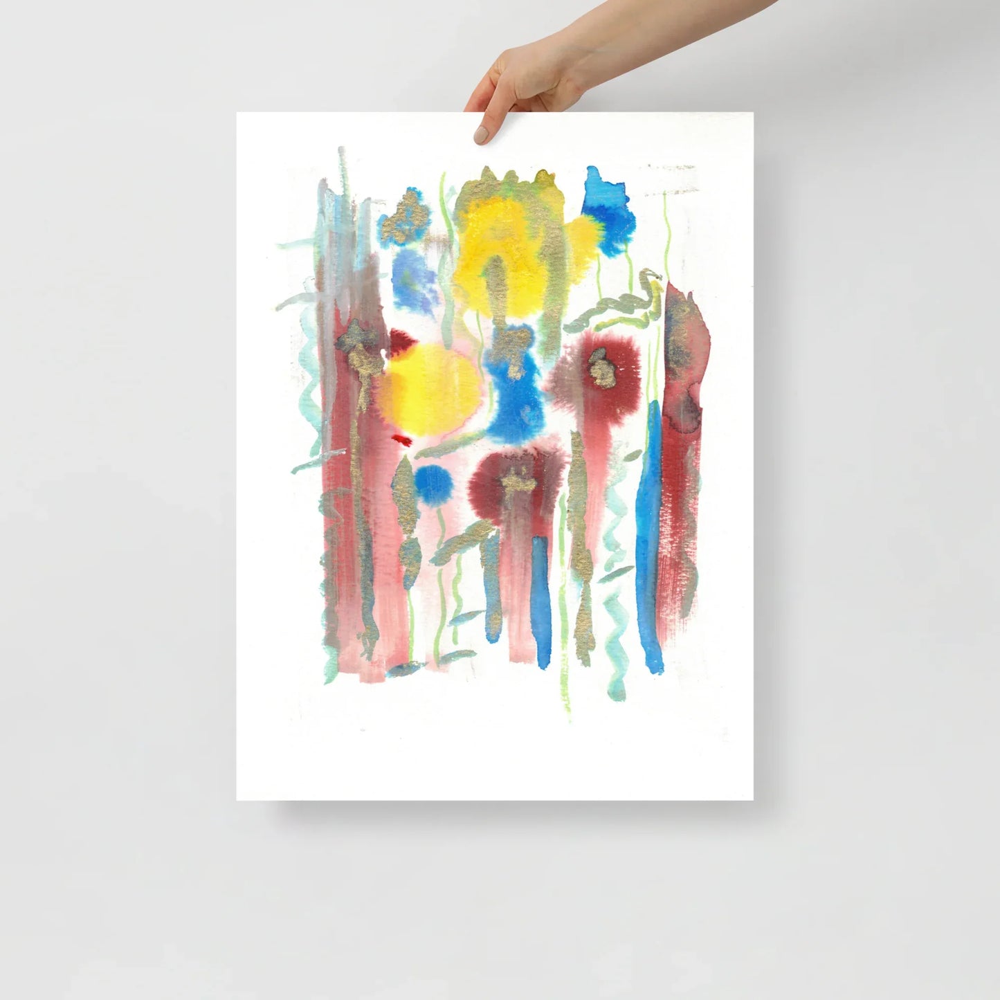 Affiche Aquarelle Abstraite RDJ 42 - Laure Leprince - Artiste Peintre