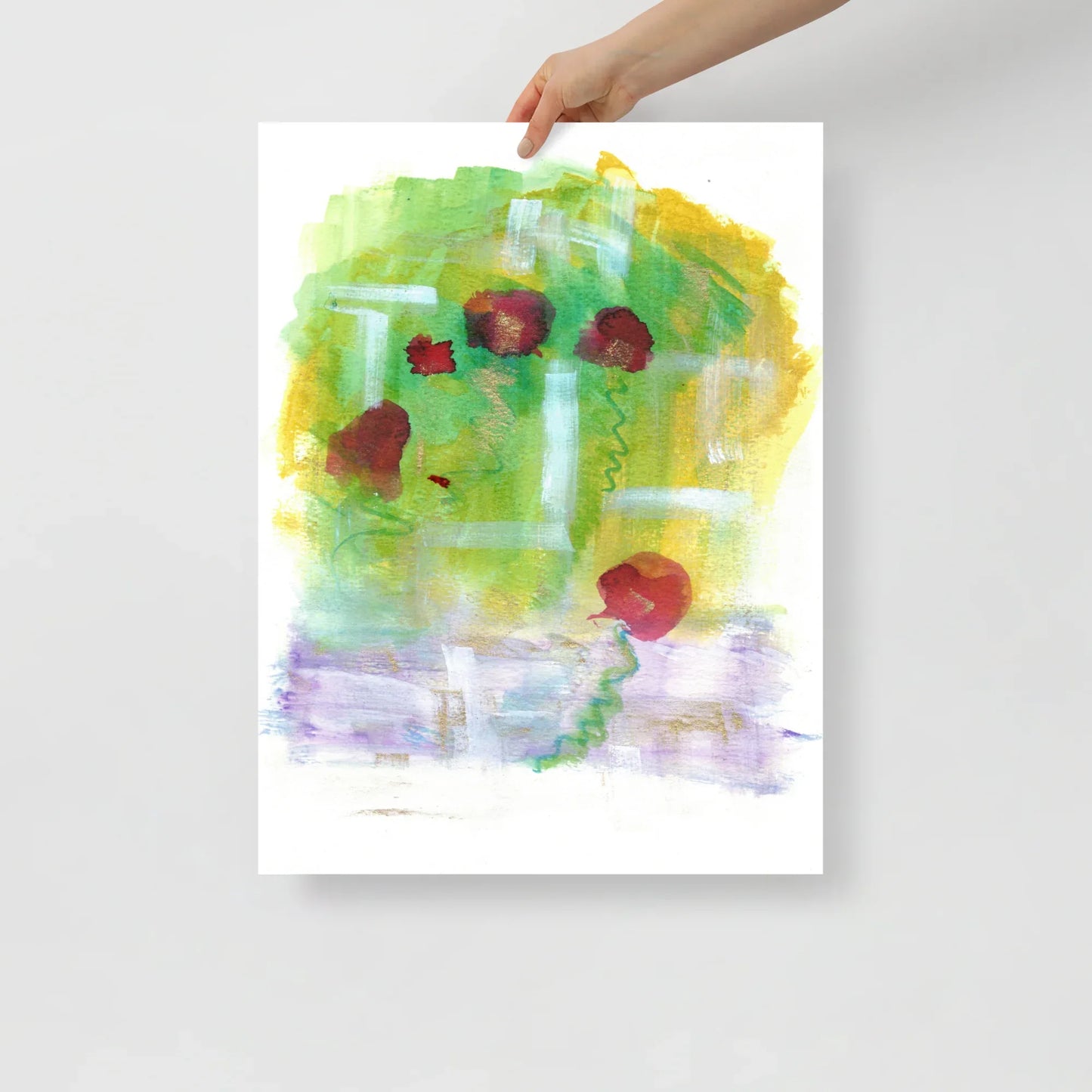 Affiche Aquarelle Abstraite RDJ 45 - Laure Leprince - Artiste Peintre