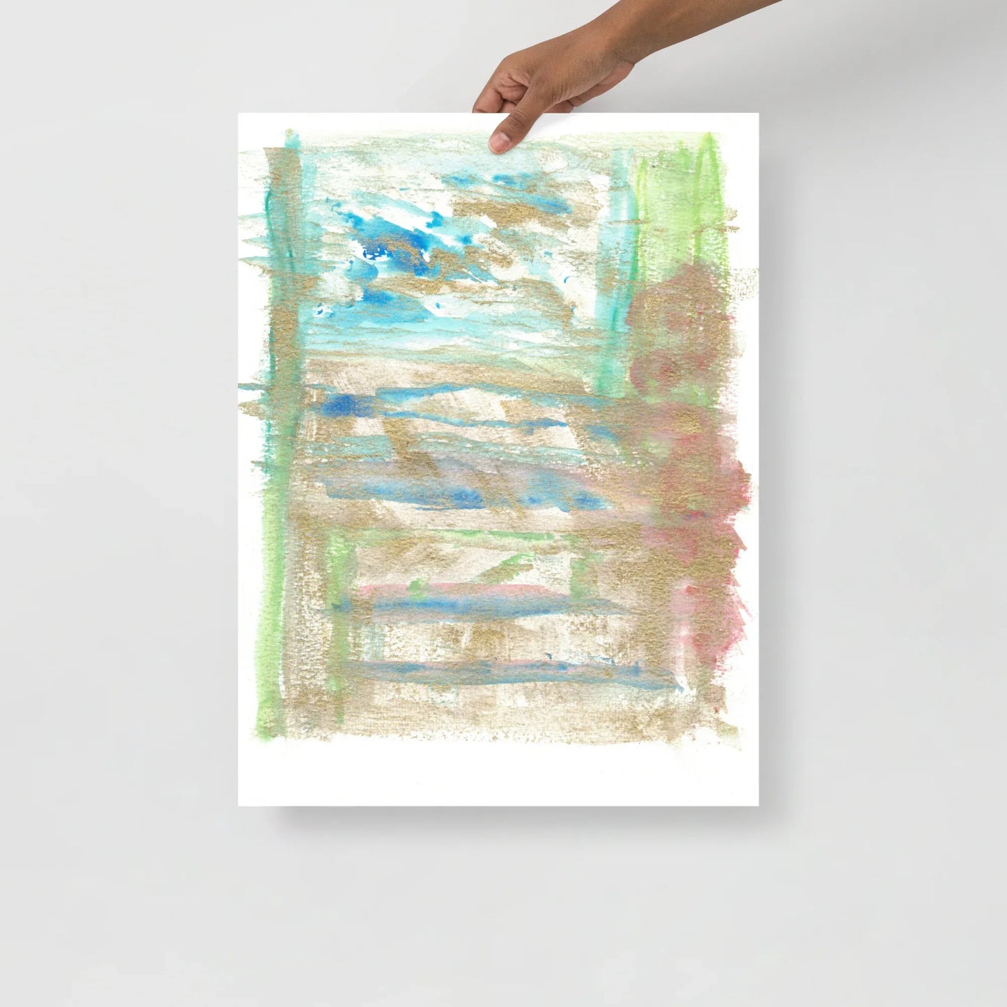 Affiche Aquarelle Abstraite RDJ 48 - Laure Leprince - Artiste Peintre