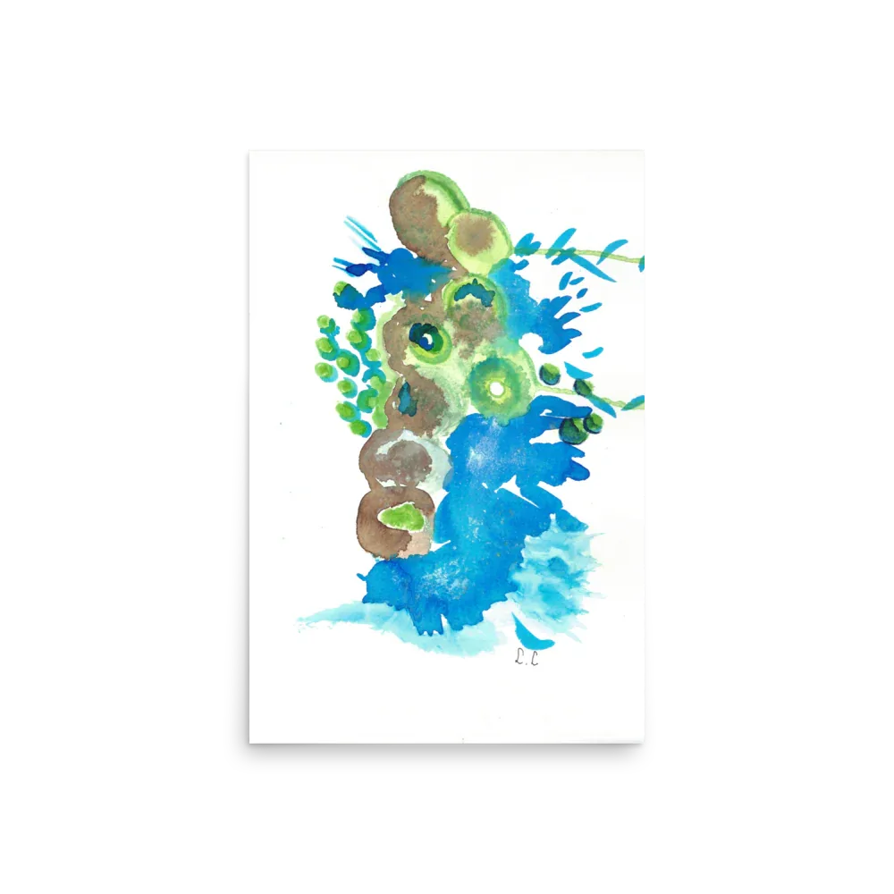 Affiche Cascade clorophylle - Laure Leprince - Artiste Peintre