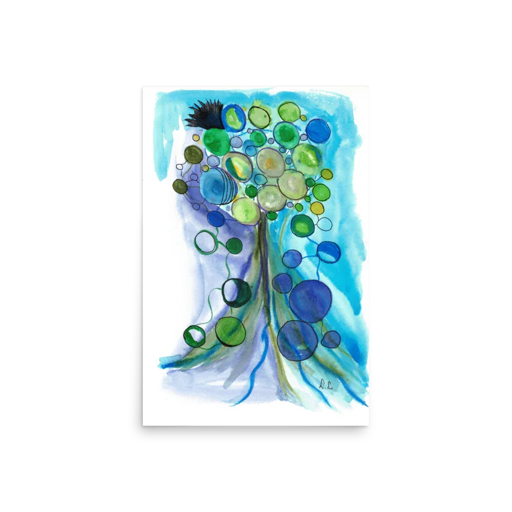 Affiche Aquarelle ecosphères - Laure Leprince - Artiste Peintre