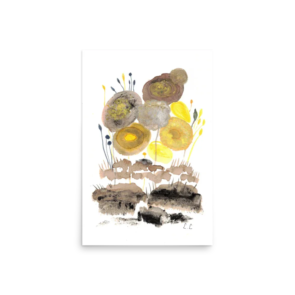 Affiche Fleurs d'ambre - Laure Leprince - Artiste Peintre