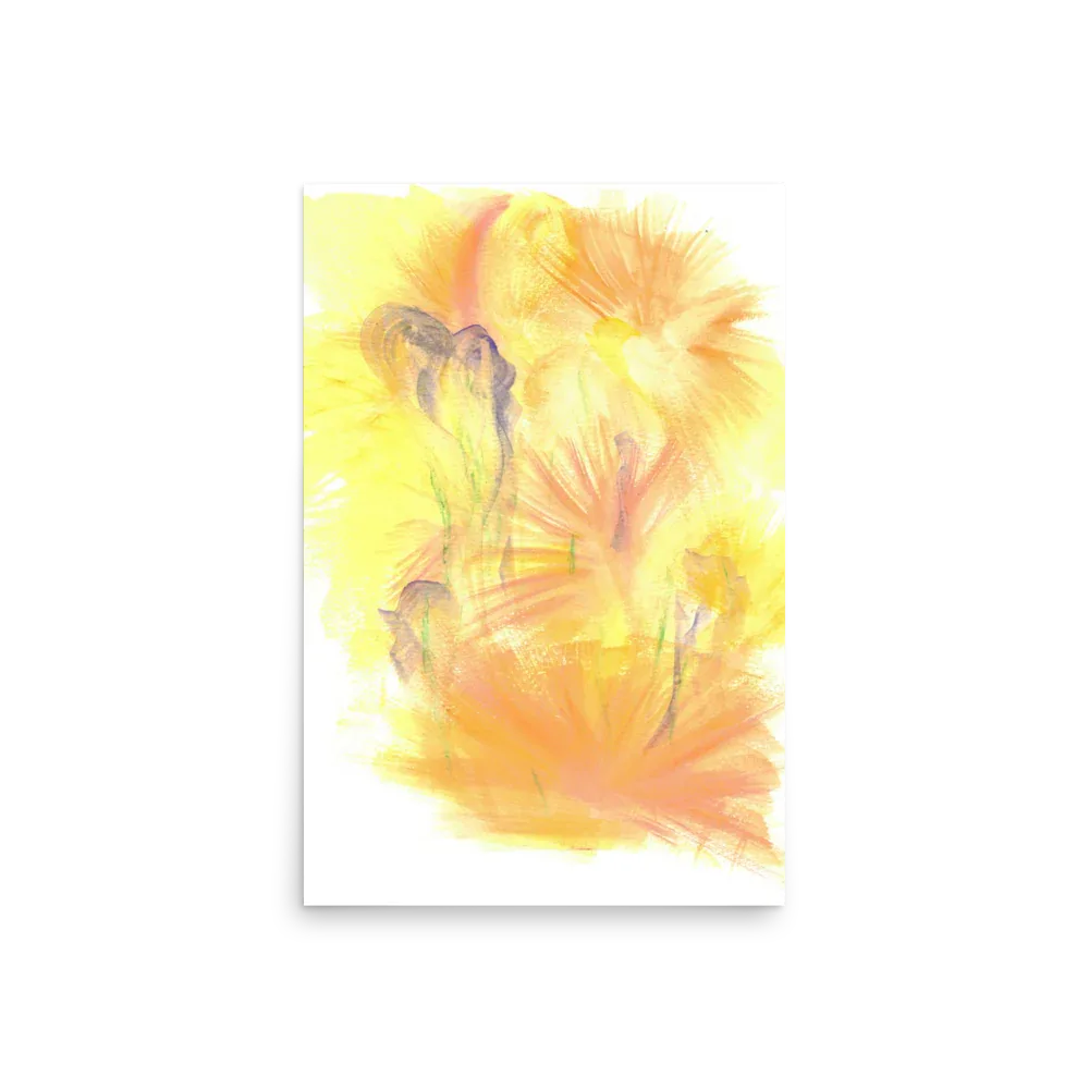 Poster Aquarelle Abstraite RDJ 1 - Laure Leprince - Artiste Peintre