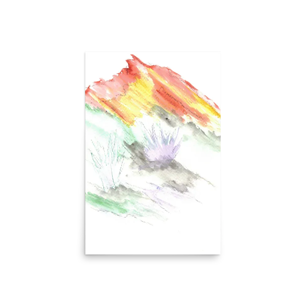 Affiche Aquarelle Abstraite RDJ 3 - Laure Leprince - Artiste Peintre
