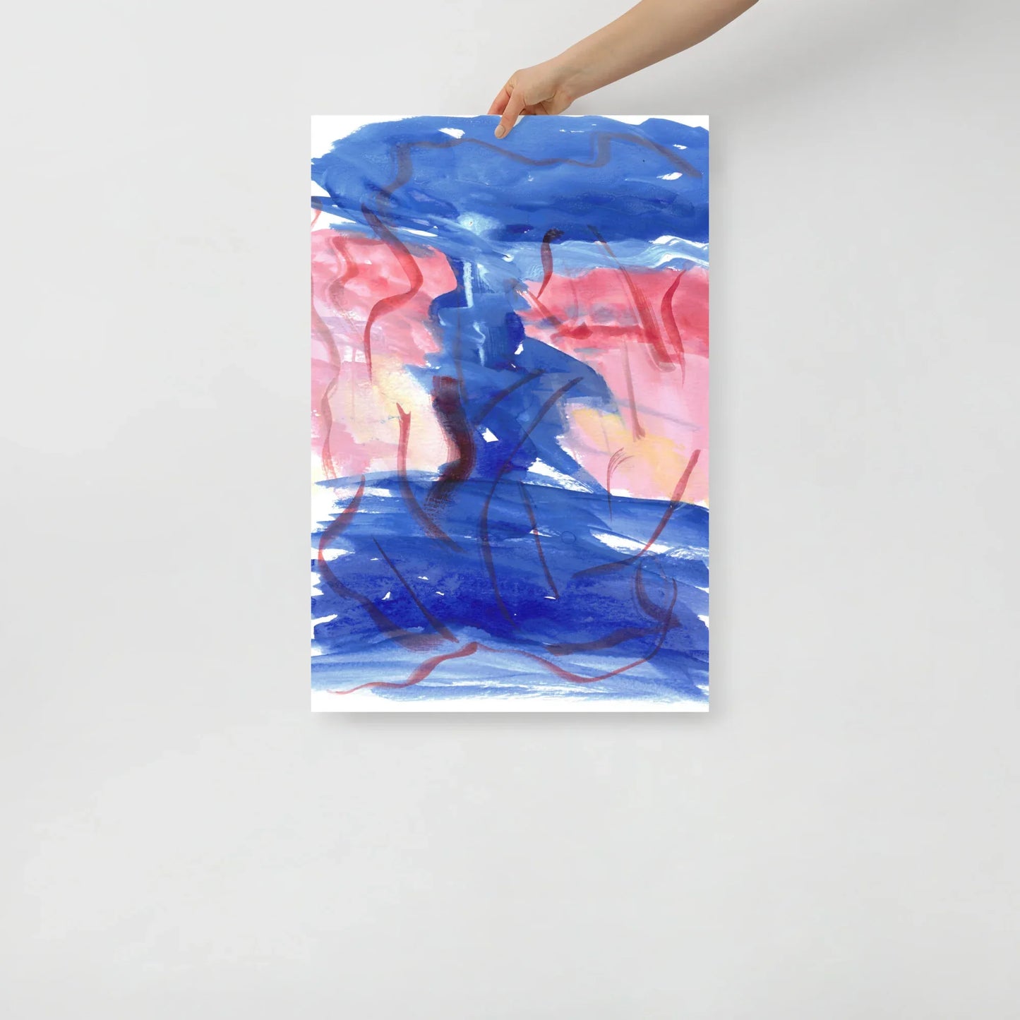 Affiche Aquarelle Abstraire RDJ 5 - Laure Leprince - Artiste Peintre