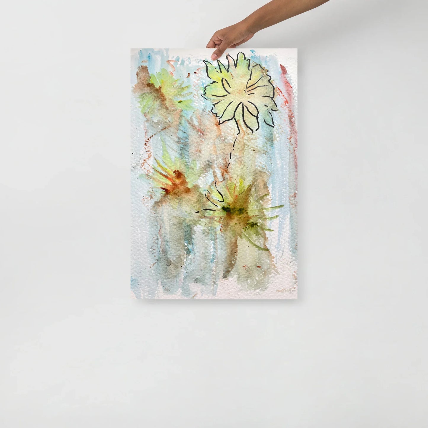Affiche Aquarelle Abstraire RDJ 7 - Laure Leprince - Artiste Peintre