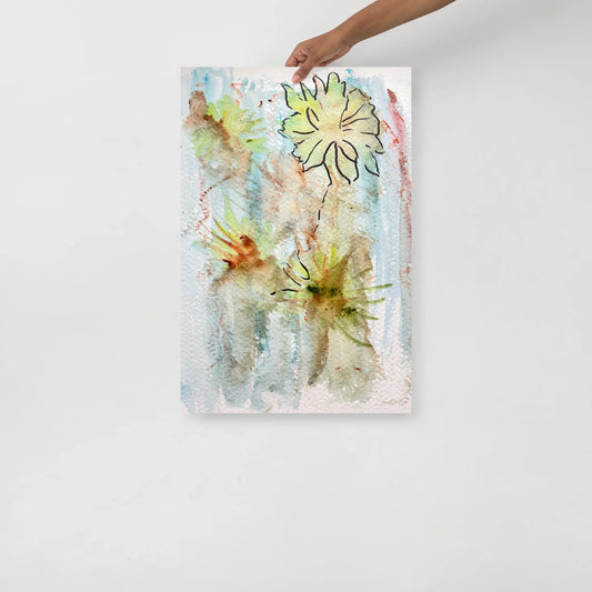 Affiche Aquarelle Abstraire RDJ 7 - Laure Leprince - Artiste Peintre