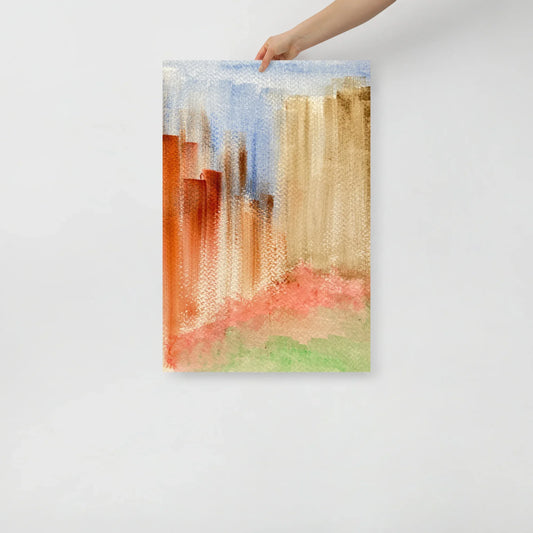 Affiche Aquarelle Abstraire RDJ 9 - Laure Leprince - Artiste Peintre