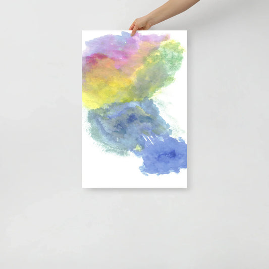 Affiche Aquarelle Abstraite RDJ 10 - Laure Leprince - Artiste Peintre