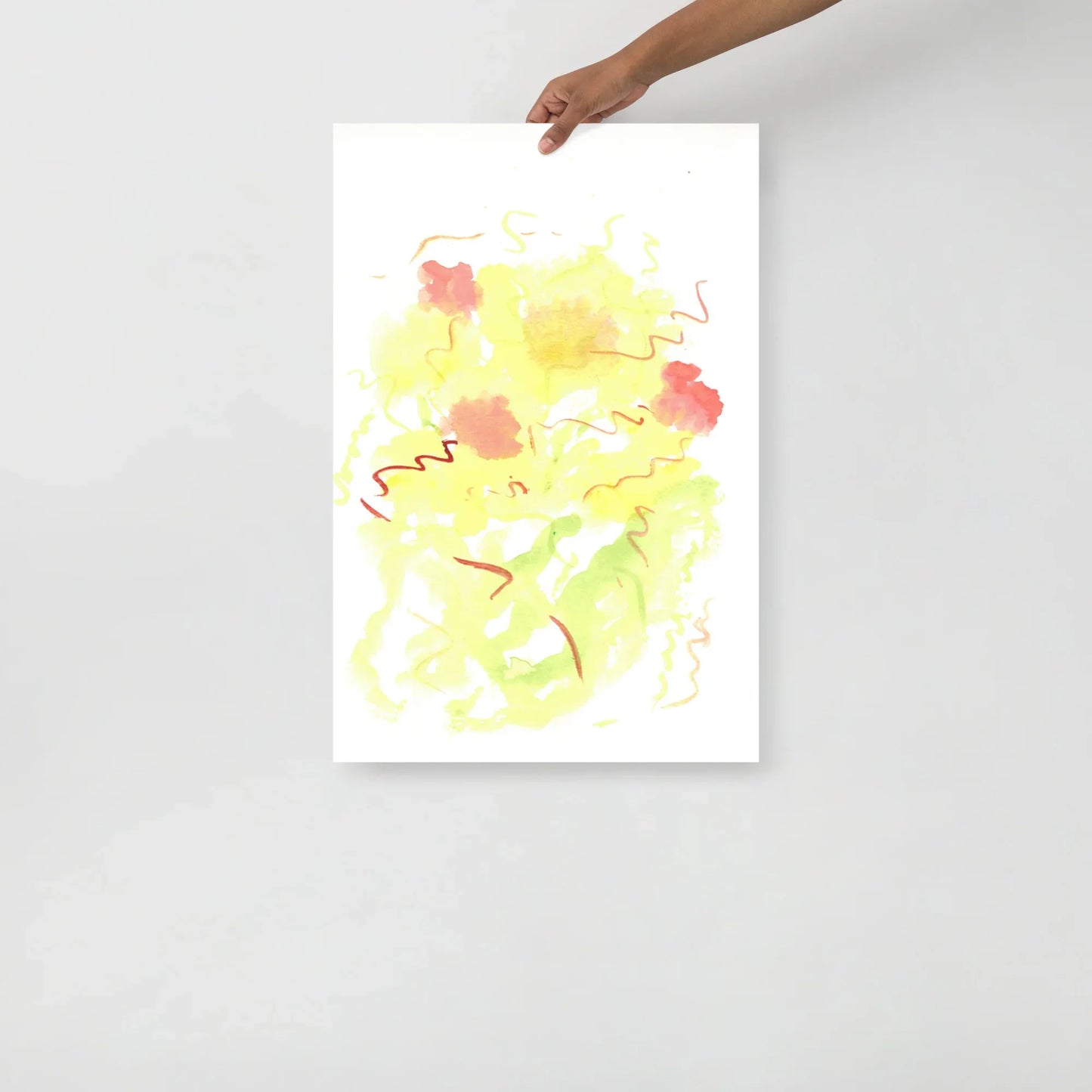 Affiche Aquarelle Abstraite RDJ 12 - Laure Leprince - Artiste Peintre