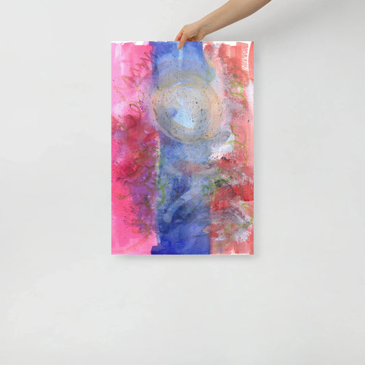 Affiche Aquarelle Abstraire RDJ 13 - Laure Leprince - Artiste Peintre