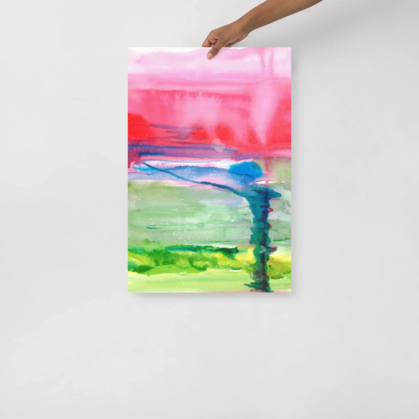 Affiche Aquarelle Abstraire RDJ 15 - Laure Leprince - Artiste Peintre