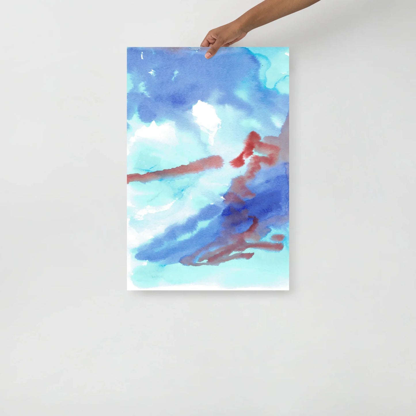 Poster Aquarelle Abstraire RDJ 16 - Laure Leprince - Artiste Peintre