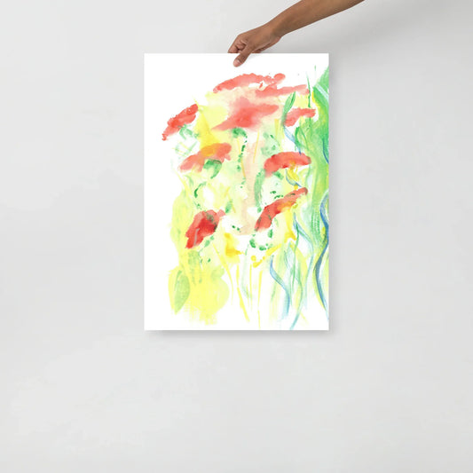 Affiche Aquarelle Abstraite RDJ 18 - Laure Leprince - Artiste Peintre