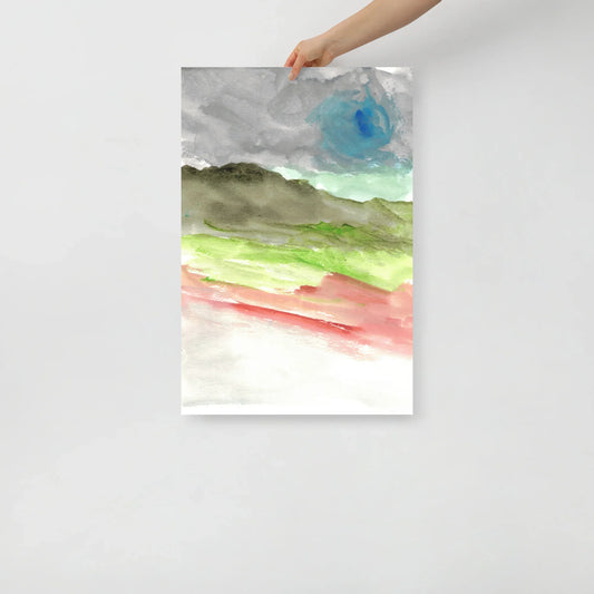 Affiche Aquarelle Abstraite RDJ 19 - Laure Leprince - Artiste Peintre