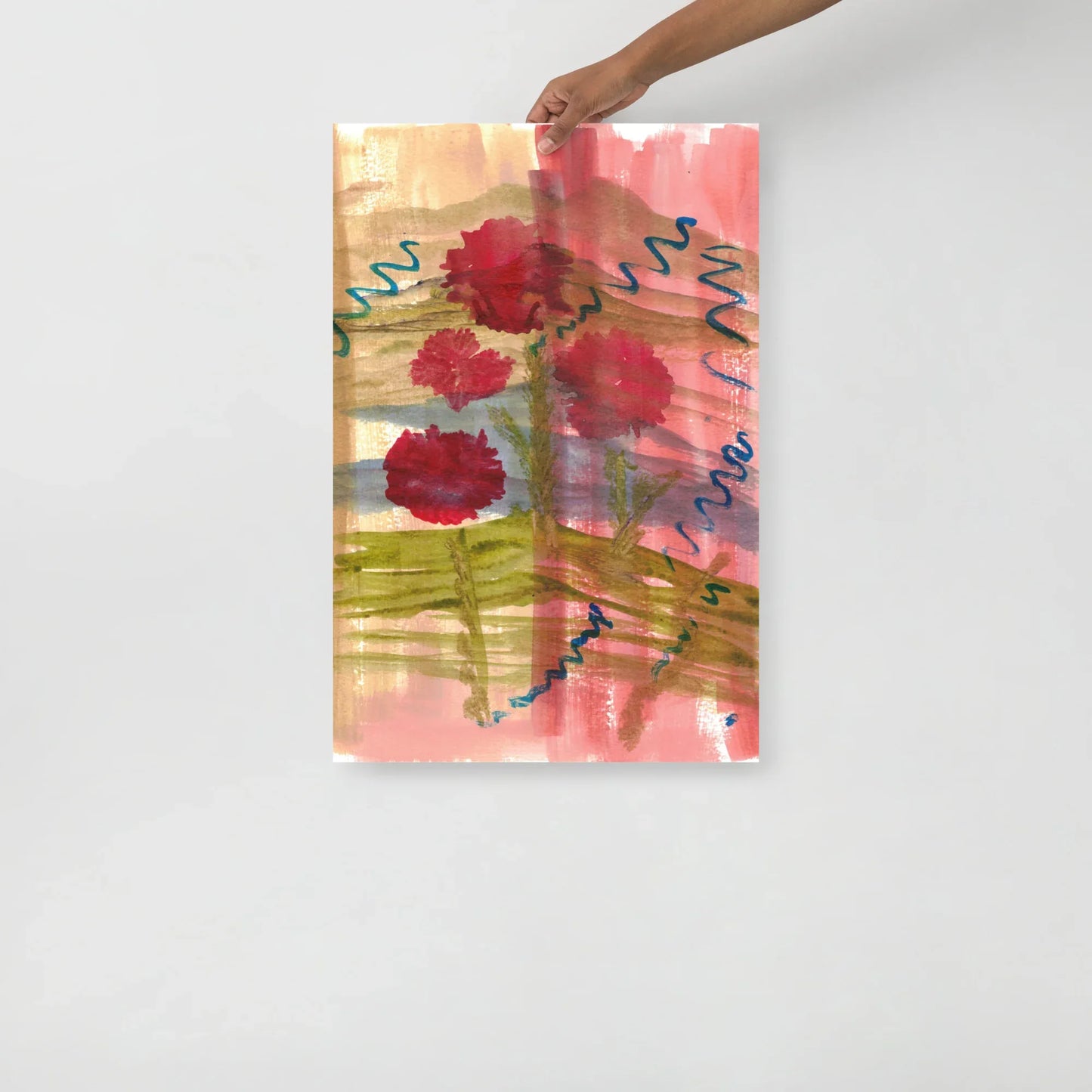 Affiche Aquarelle Abstraite RDJ 21 - Laure Leprince - Artiste Peintre
