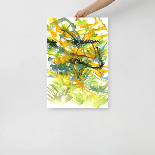 Affiche Aquarelle Abstraite RDJ 22 - Laure Leprince - Artiste Peintre