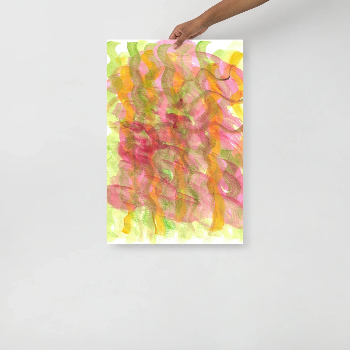 Affiche Aquarelle Abstraite RDJ 23 - Laure Leprince - Artiste Peintre