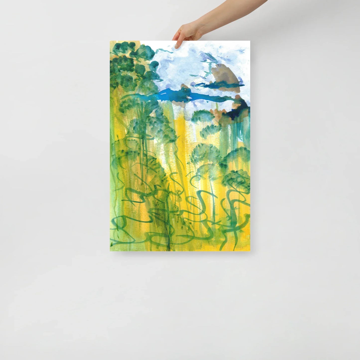 Affiche Aquarelle Abstraite RDJ 24 - Laure Leprince - Artiste Peintre