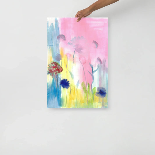 Affiche Aquarelle Abstraite RDJ 25 - Laure Leprince - Artiste Peintre