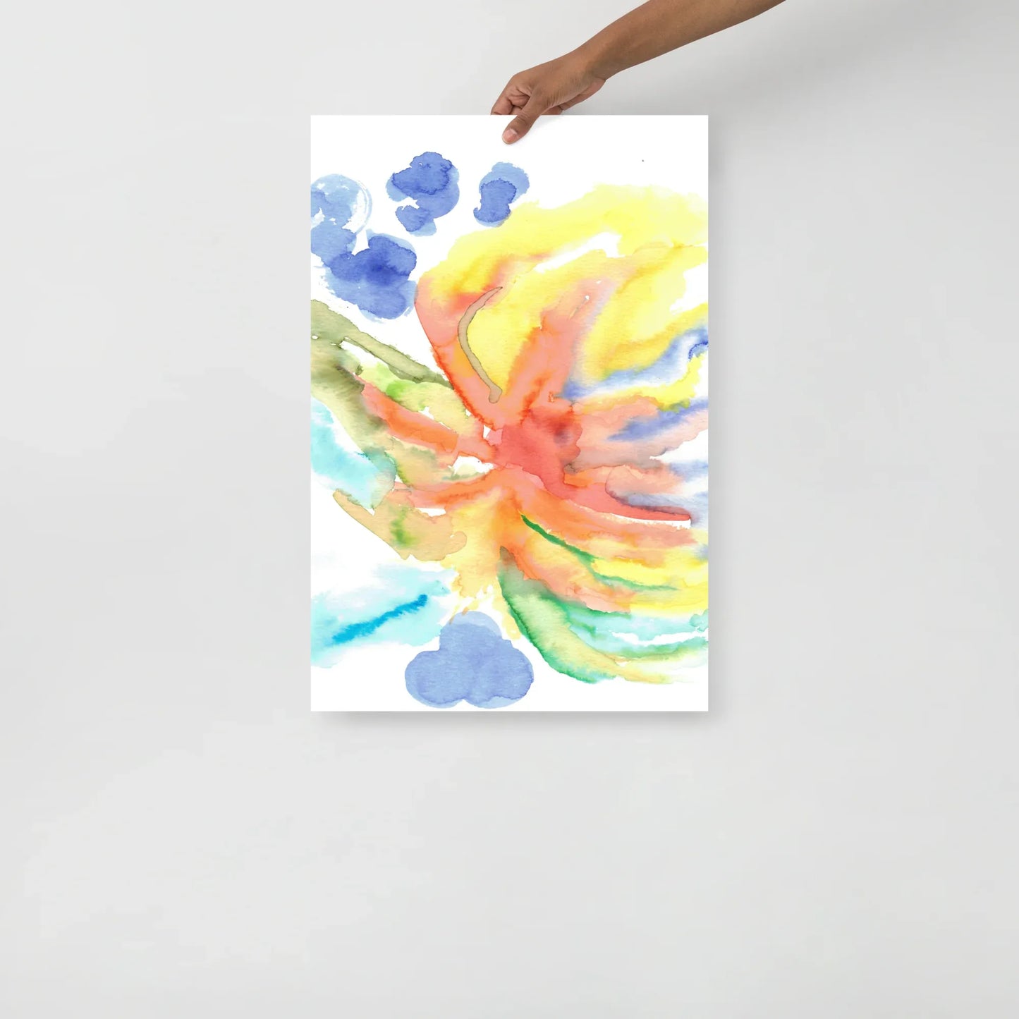 Affiche Aquarelle Abstraite RDJ 27 - Laure Leprince - Artiste Peintre