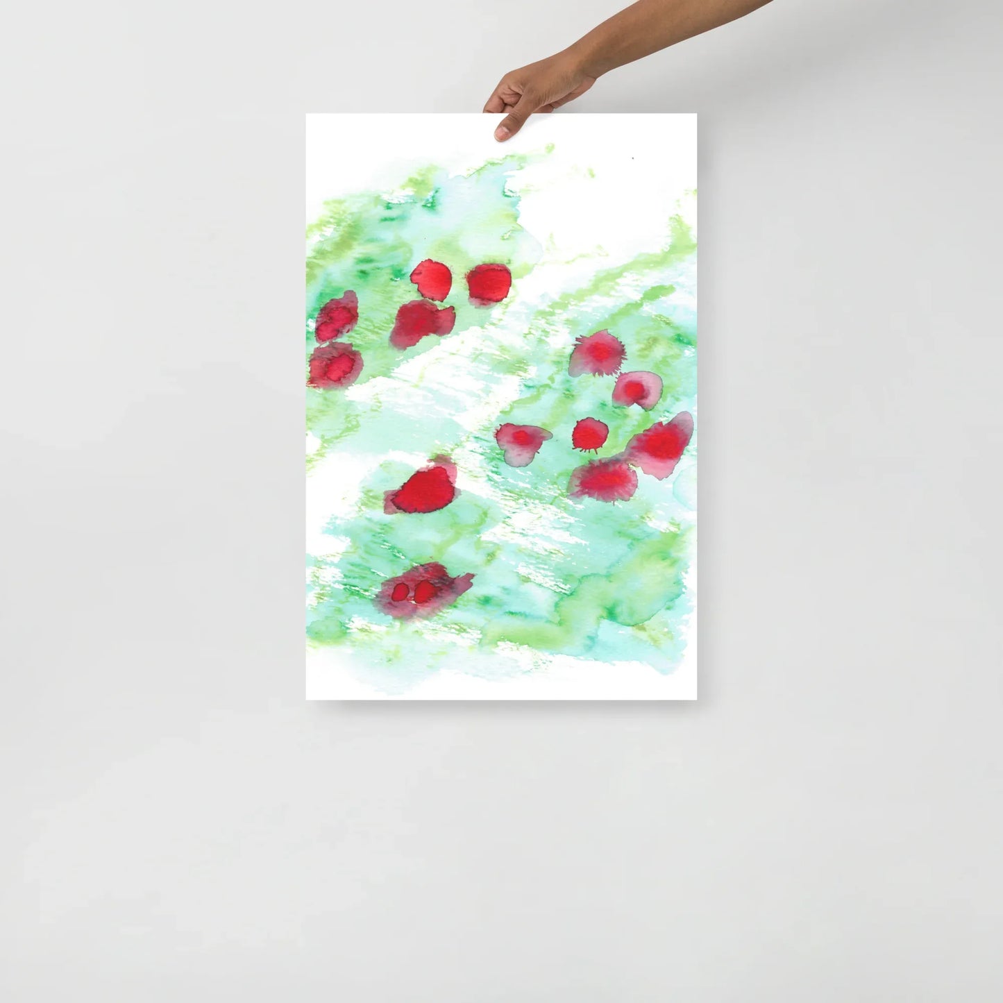 Affiche Aquarelle Abstraite RDJ 28 - Laure Leprince - Artiste Peintre