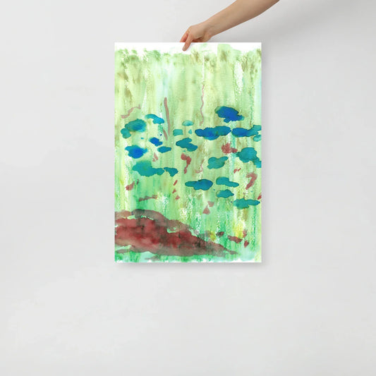 Affiche Aquarelle Abstraite RDJ 29 - Laure Leprince - Artiste Peintre