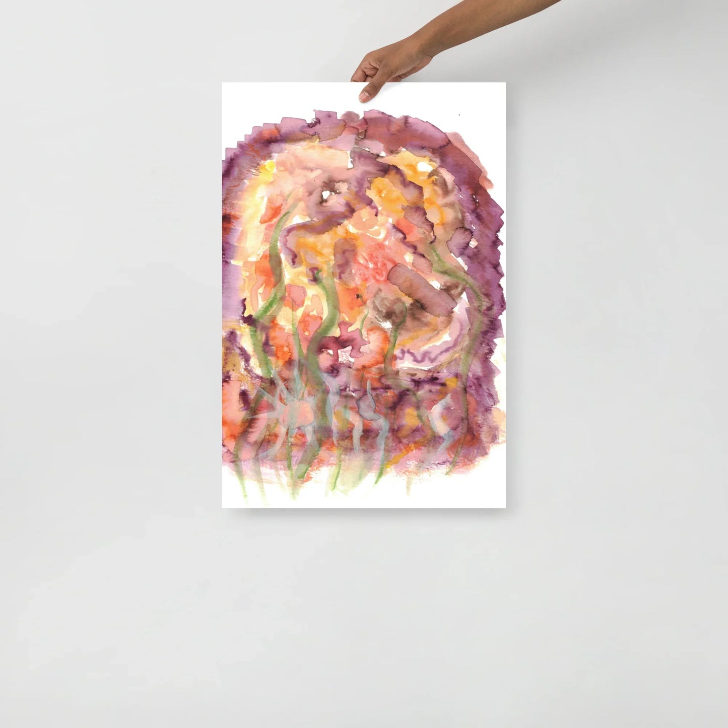 Affiche Aquarelle Abstraite RDJ 34 - Laure Leprince - Artiste Peintre