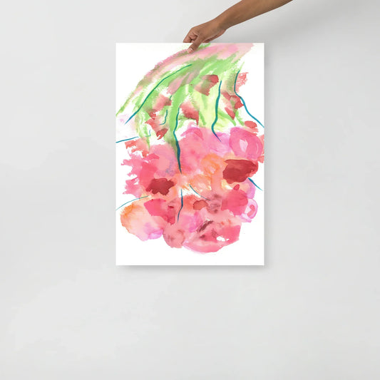 Affiche Aquarelle Abstraite RDJ 37 - Laure Leprince - Artiste Peintre