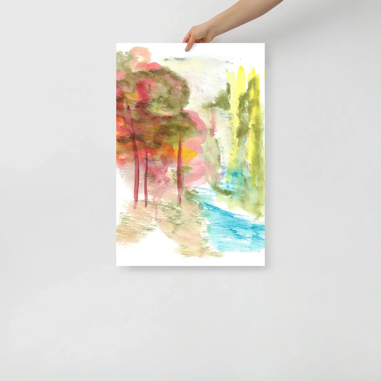 Affiche Aquarelle Abstraite RDJ 38 - Laure Leprince - Artiste Peintre
