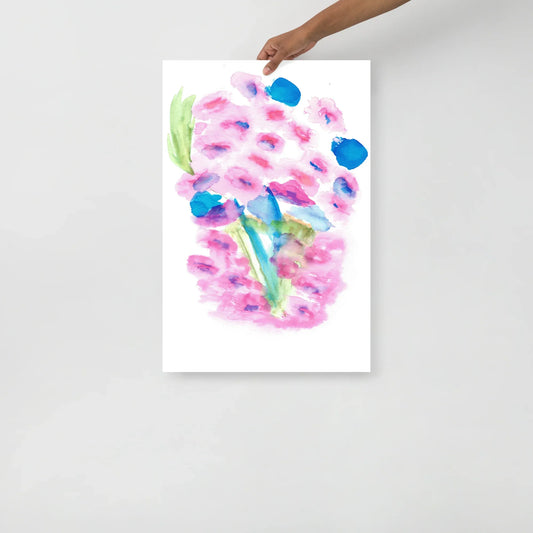 Affiche Aquarelle Abstraite RDJ 41 - Laure Leprince - Artiste Peintre