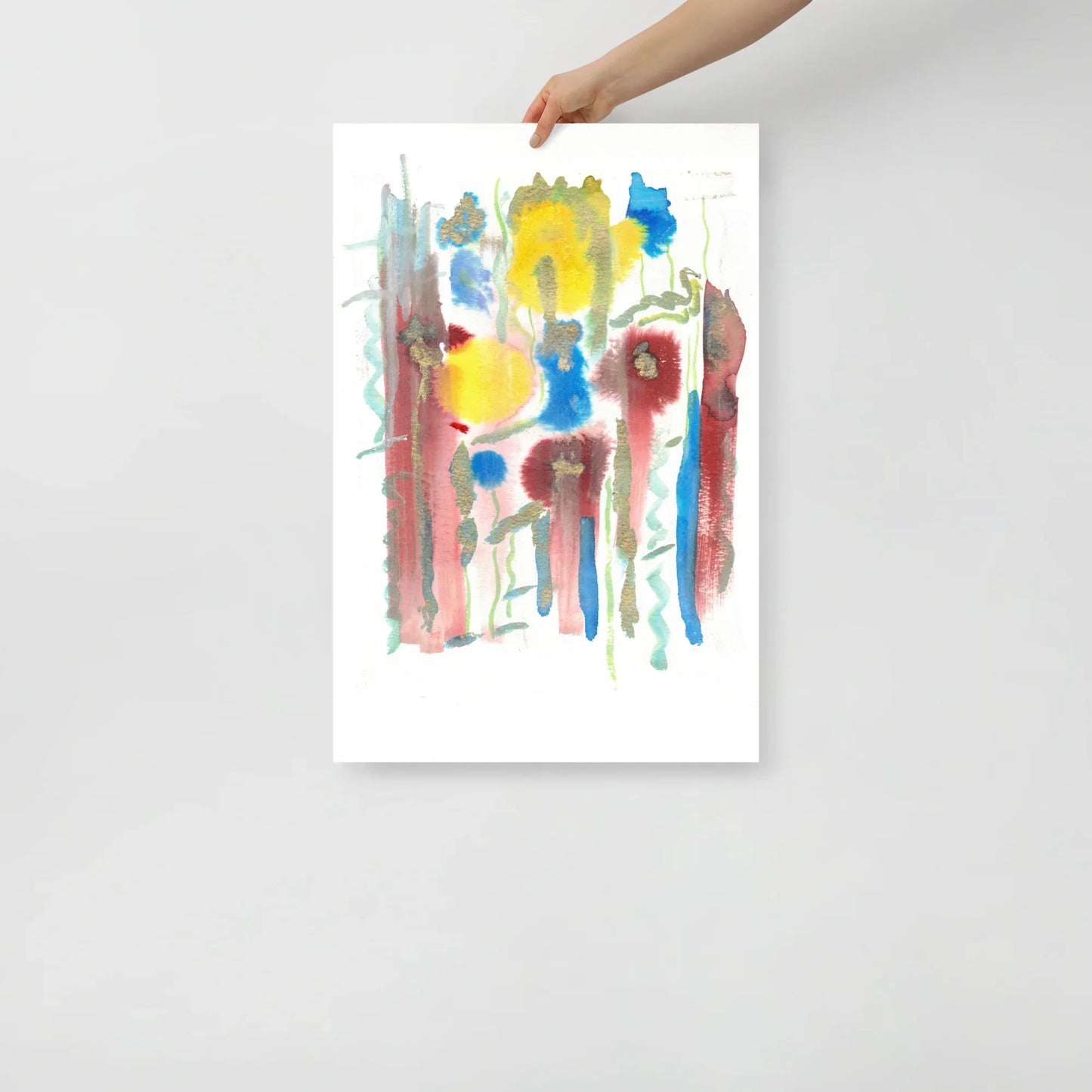 Affiche Aquarelle Abstraite RDJ 42 - Laure Leprince - Artiste Peintre