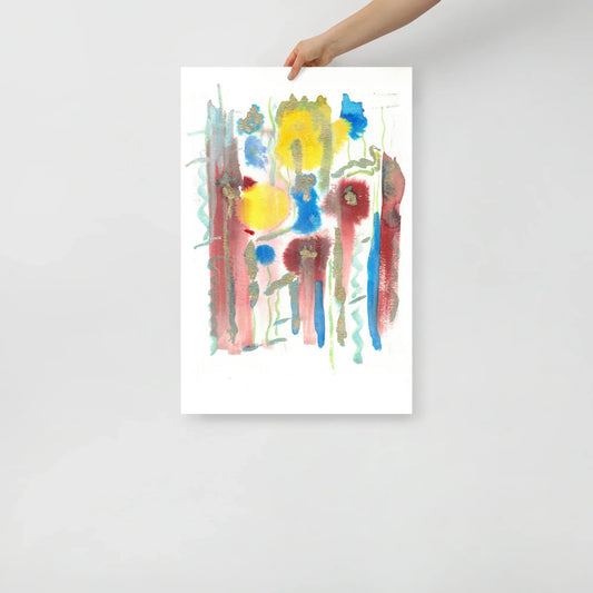 Affiche Aquarelle Abstraite RDJ 42 - Laure Leprince - Artiste Peintre