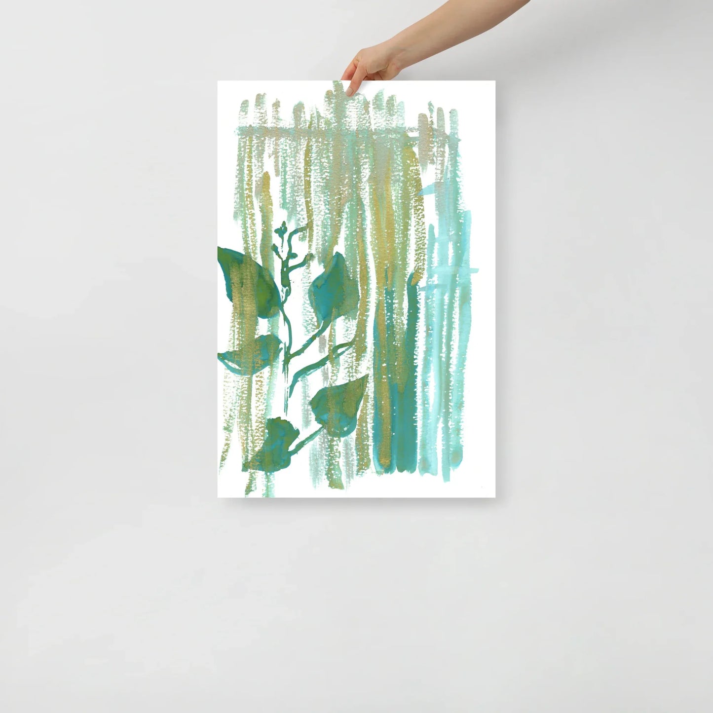 Affiche Aquarelle Abstraite RDJ 49 - Laure Leprince - Artiste Peintre
