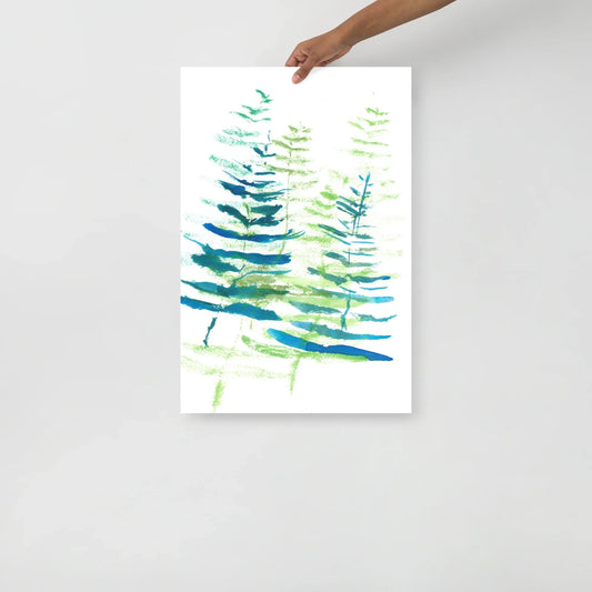 Affiche Aquarelle Abstraite RDJ 50 - Laure Leprince - Artiste Peintre