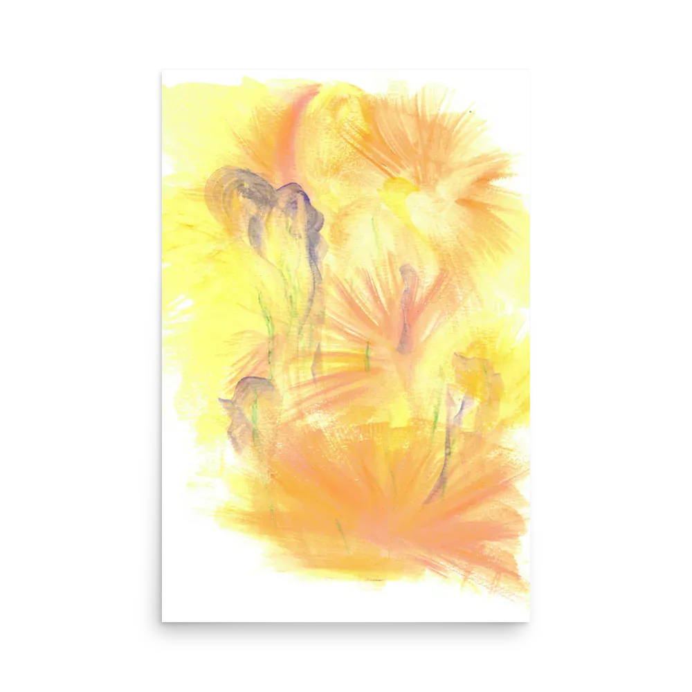 Poster Aquarelle Abstraite RDJ 1 - Laure Leprince - Artiste Peintre