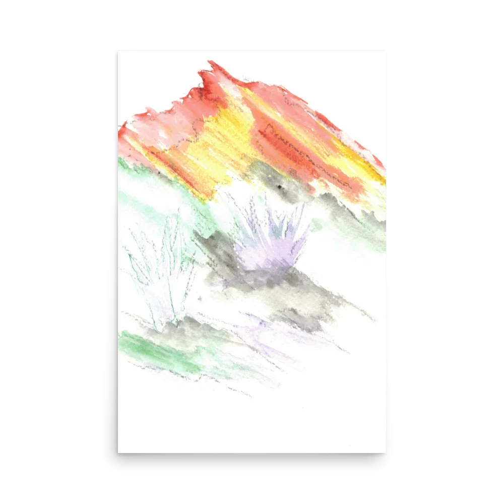Affiche Aquarelle Abstraite RDJ 3 - Laure Leprince - Artiste Peintre
