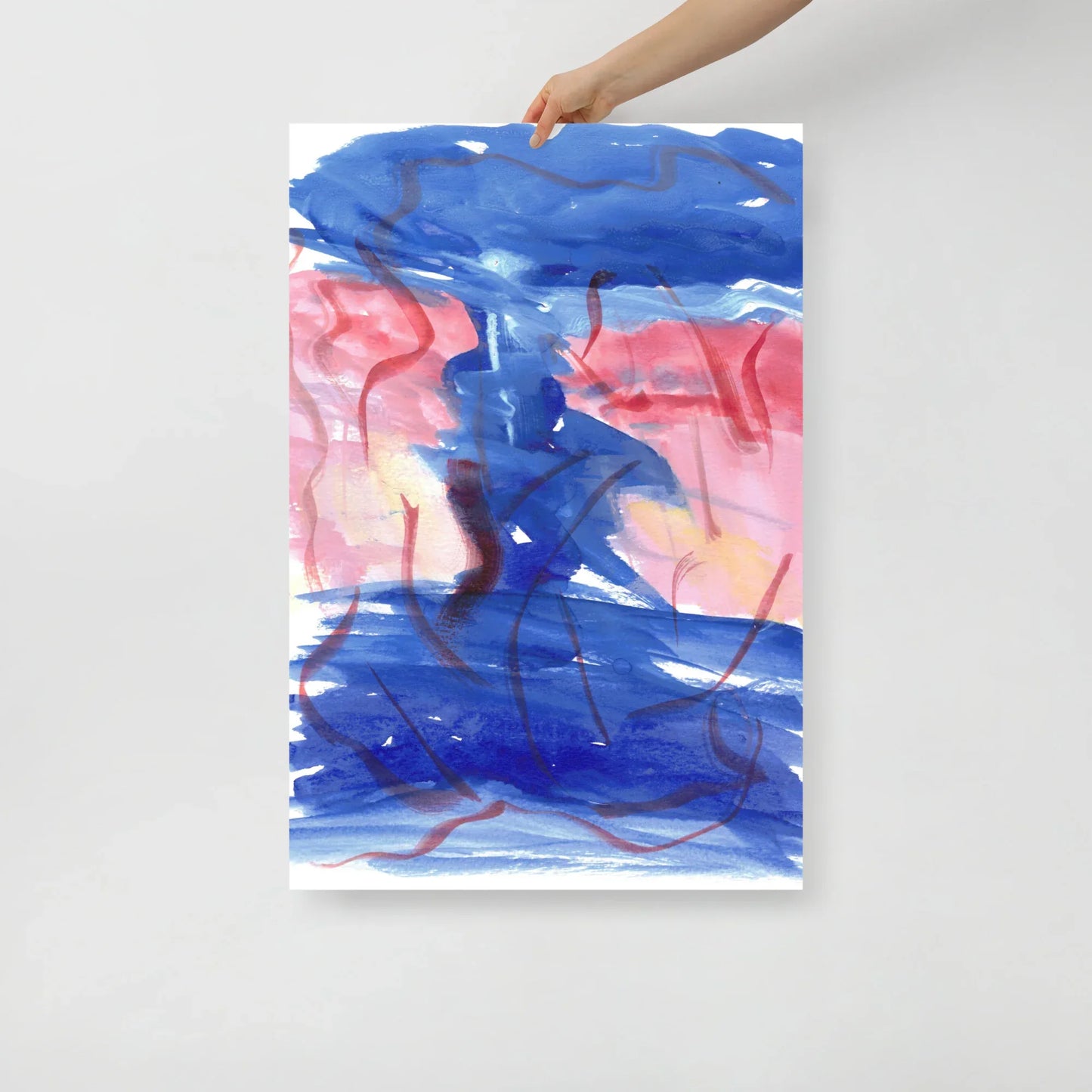 Affiche Aquarelle Abstraire RDJ 5 - Laure Leprince - Artiste Peintre