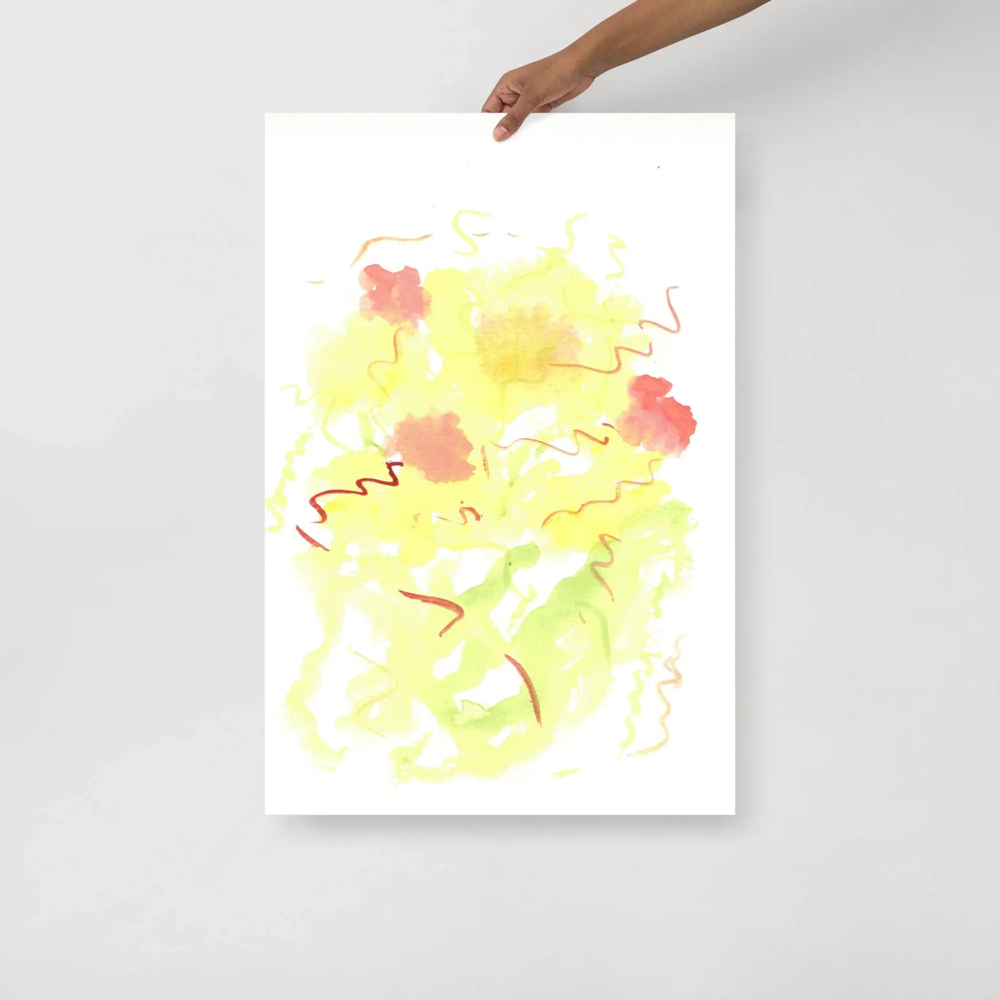 Affiche Aquarelle Abstraite RDJ 12 - Laure Leprince - Artiste Peintre