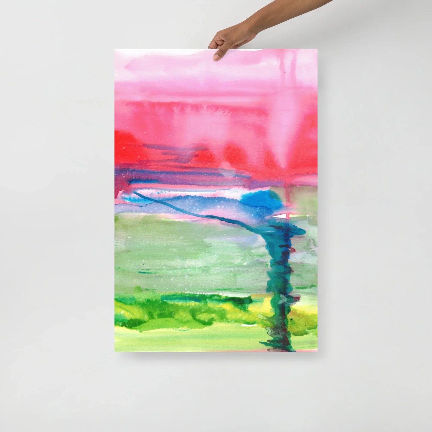Affiche Aquarelle Abstraire RDJ 15 - Laure Leprince - Artiste Peintre
