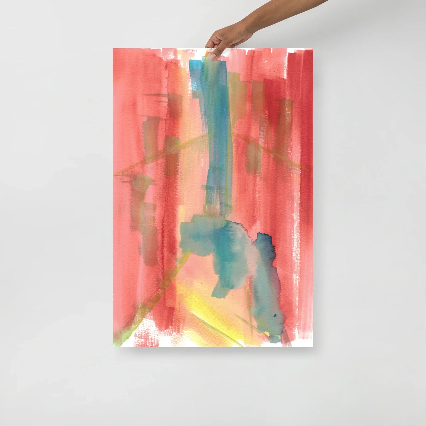 Poster Aquarelle Abstraire RDJ 17 - Laure Leprince - Artiste Peintre