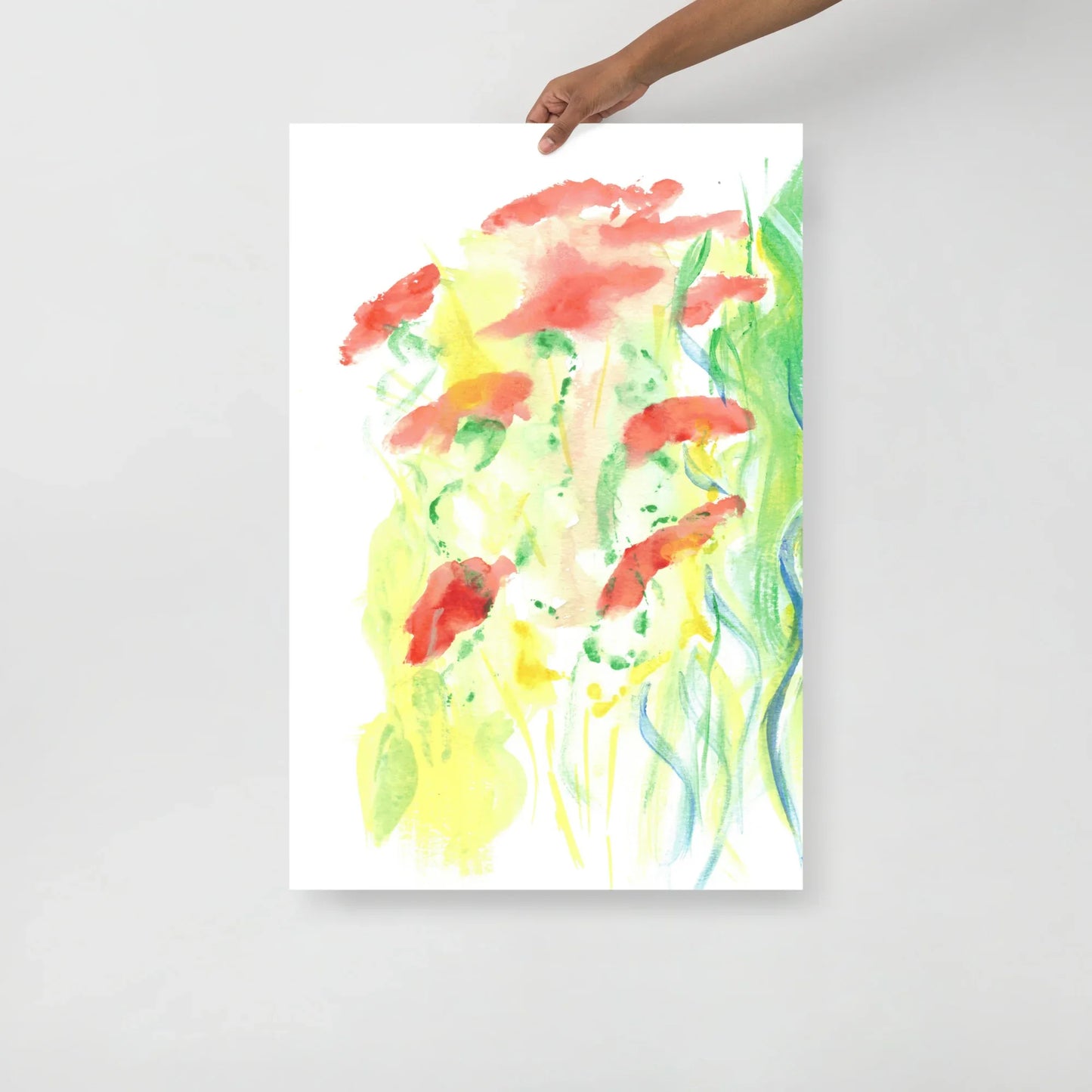 Affiche Aquarelle Abstraite RDJ 18 - Laure Leprince - Artiste Peintre