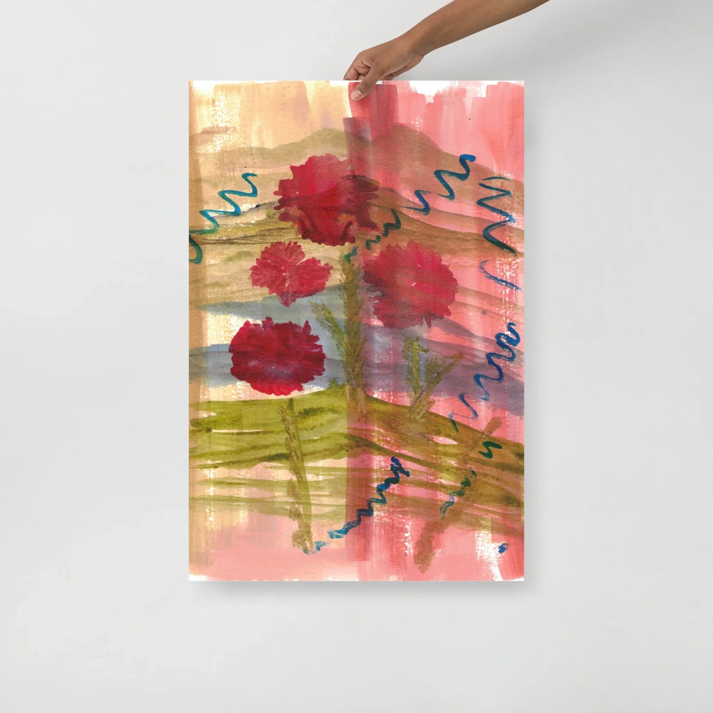 Affiche Aquarelle Abstraite RDJ 21 - Laure Leprince - Artiste Peintre