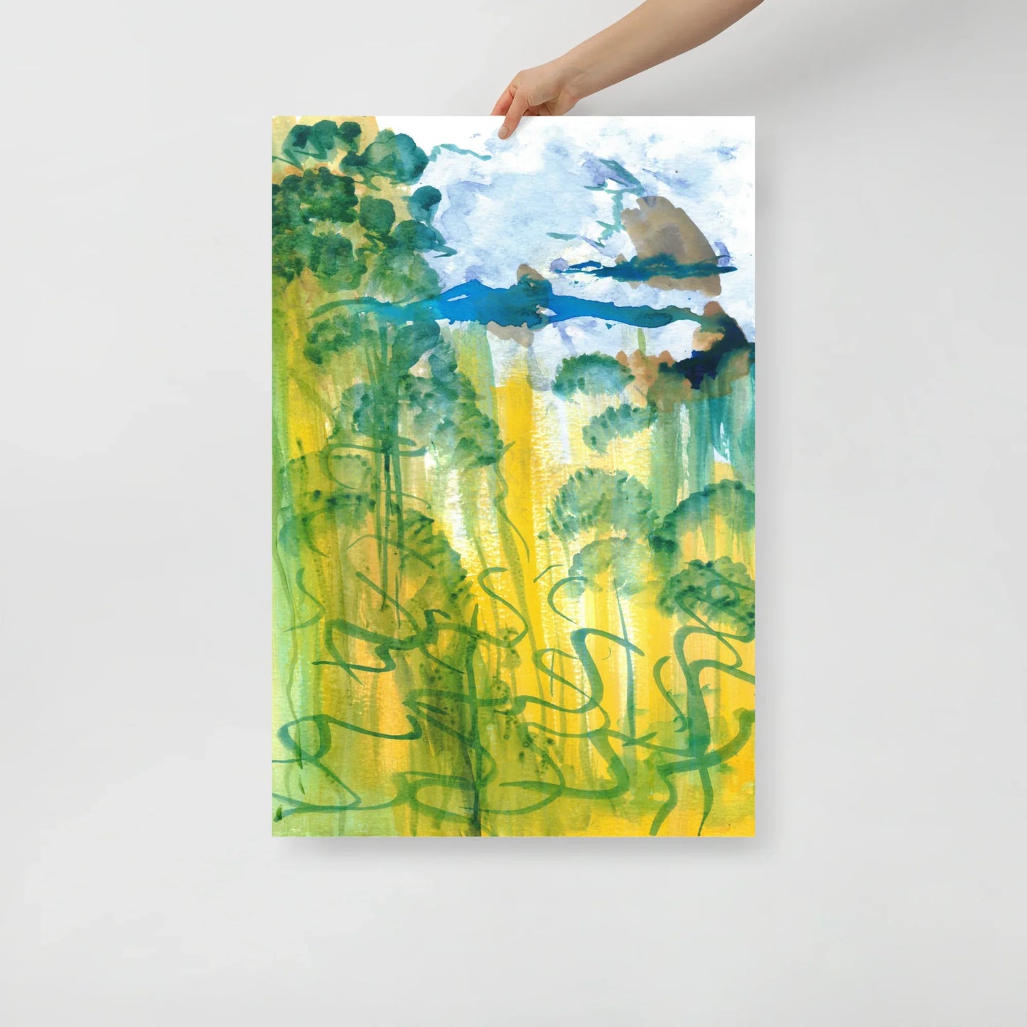 Affiche Aquarelle Abstraite RDJ 24 - Laure Leprince - Artiste Peintre