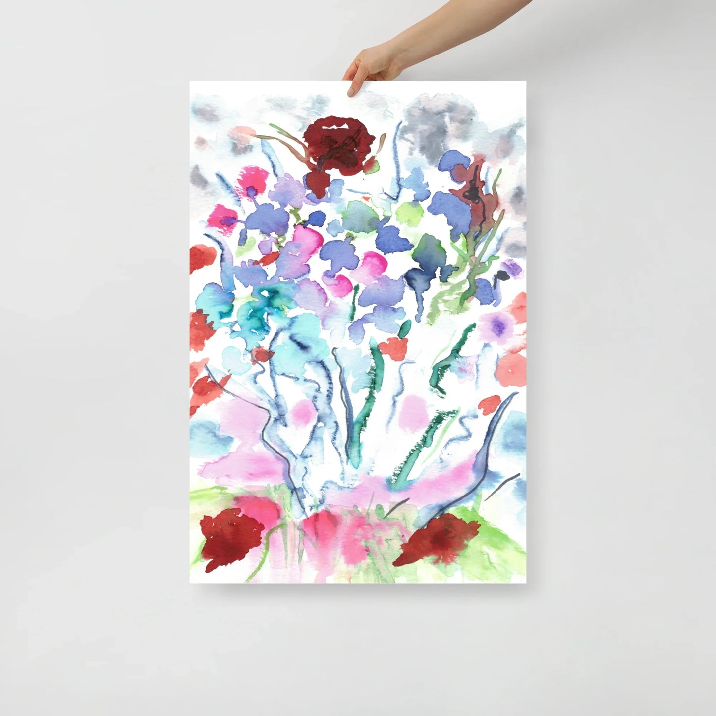 Affiche Aquarelle Abstraite RDJ 26 - Laure Leprince - Artiste Peintre