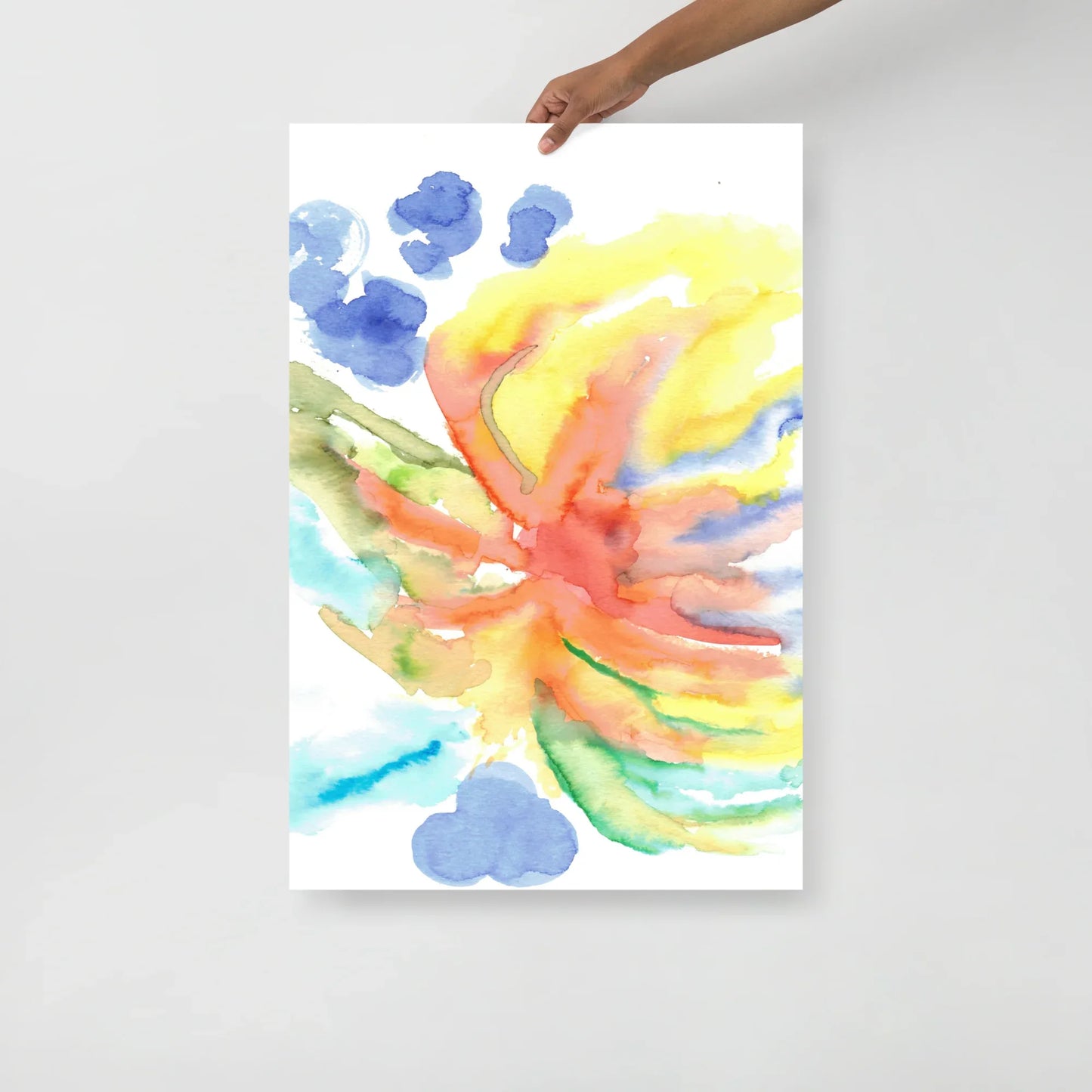 Affiche Aquarelle Abstraite RDJ 27 - Laure Leprince - Artiste Peintre