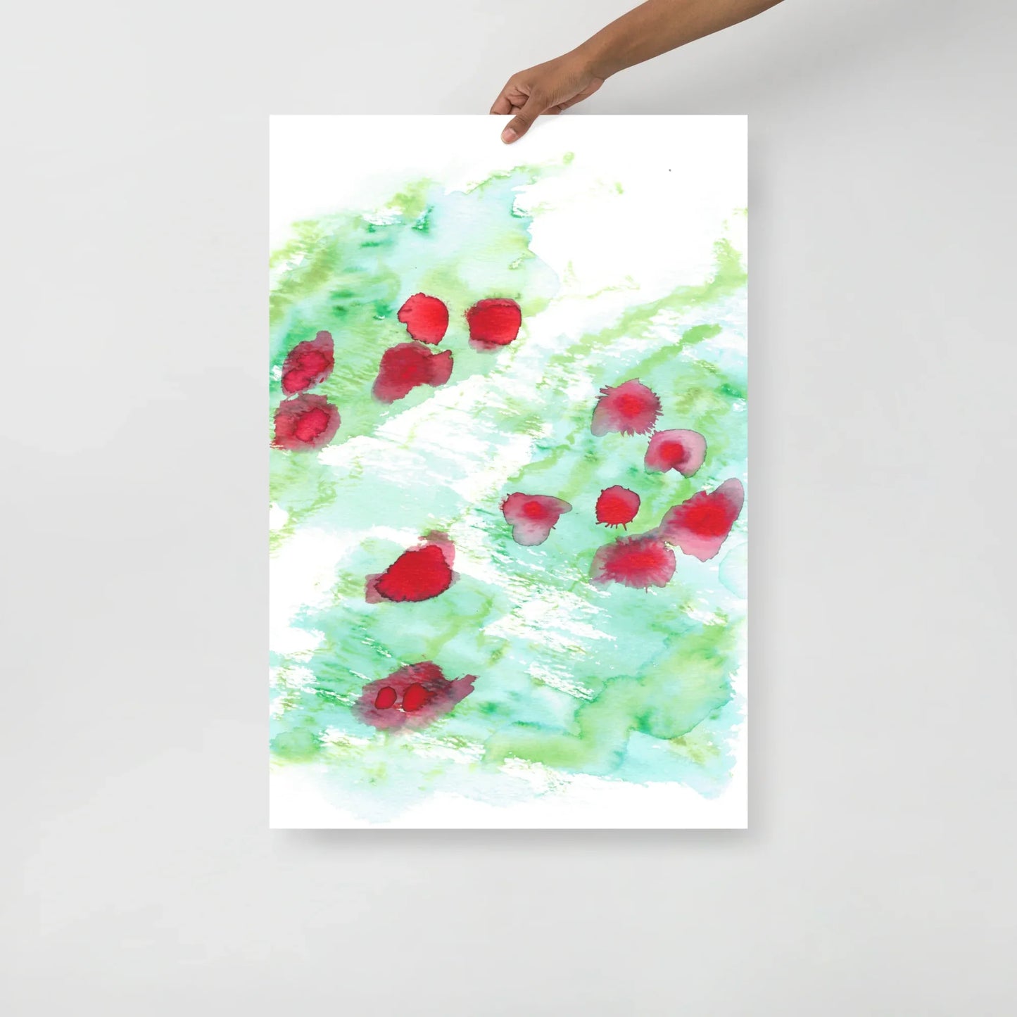 Affiche Aquarelle Abstraite RDJ 28 - Laure Leprince - Artiste Peintre