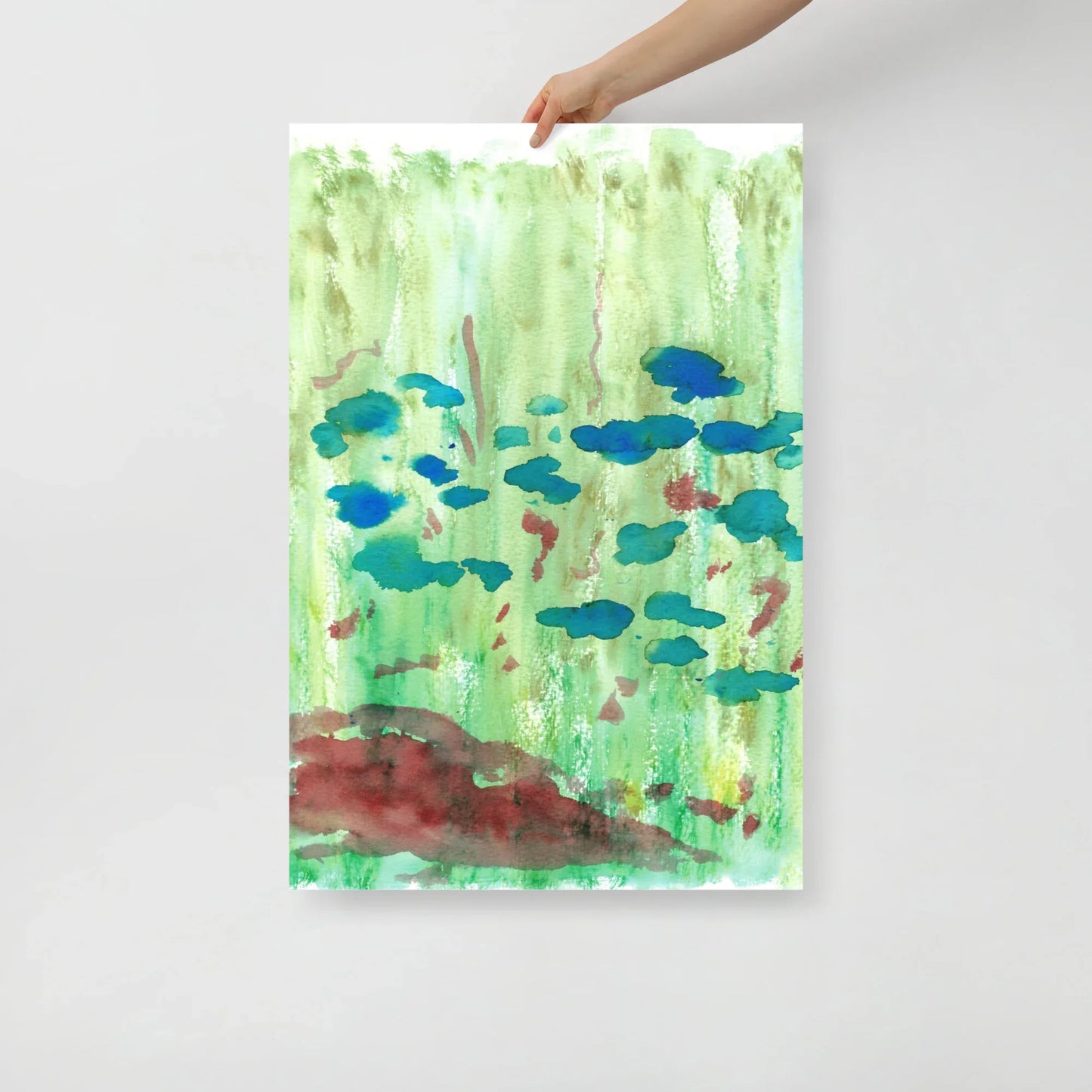 Affiche Aquarelle Abstraite RDJ 29 - Laure Leprince - Artiste Peintre